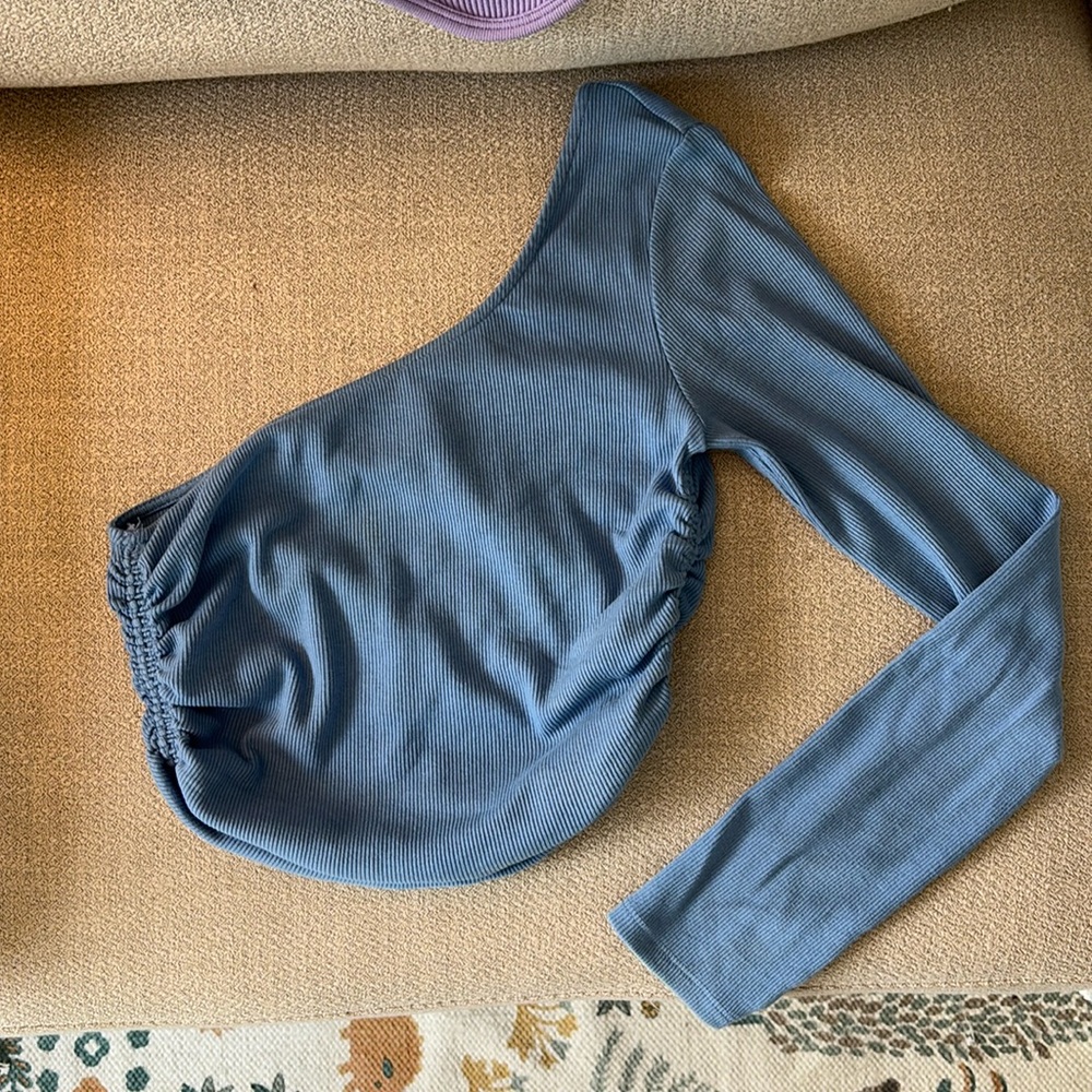 Zara One Shoulder Crop Top